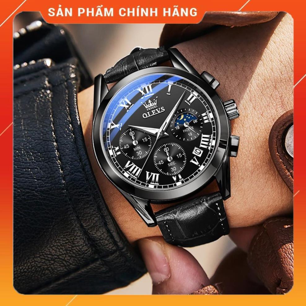 Đồng hồ đeo tay cơ cấu thạch anh kim chỉ chống thấm nước cho nam