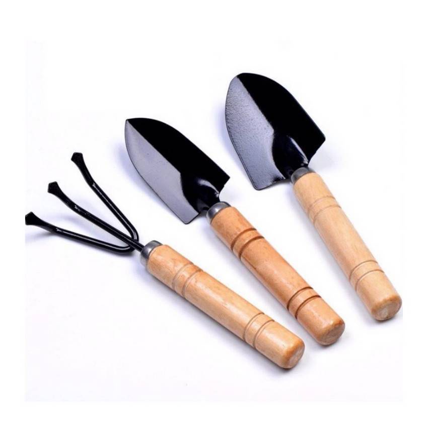 Bộ dụng cụ làm vườn mini bộ cuốc xẻng mini trồng cây cảnh dụng cụ 3 món chăm sóc cây cảnh làm vườn DANA