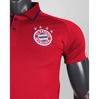Áo Polo Bayern Đỏ - Thun Cá Sấu 4 Chiều Cao Cấp