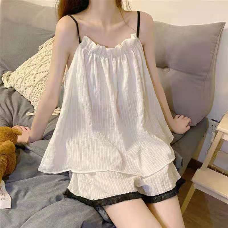 Set đồ ngủ hai dây dáng rộng thời trang mùa hè 2022 size S-5XL
