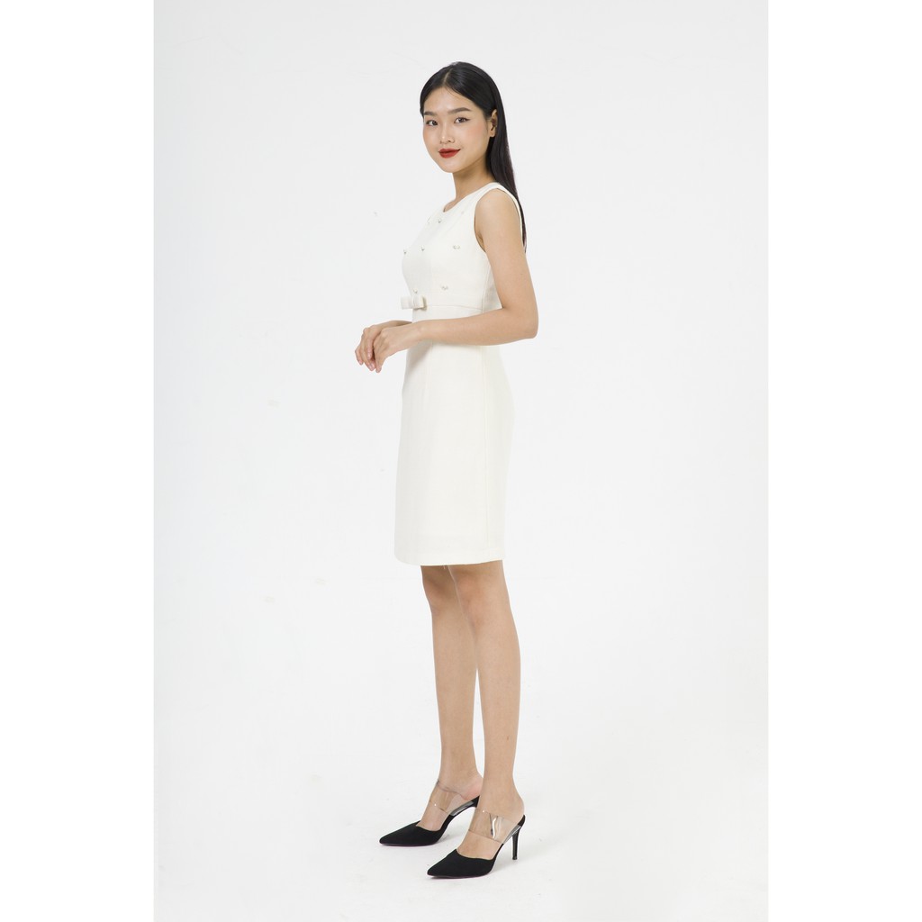 De Leah - Đầm Ôm Tweed Đính Đá - Thời trang thiết kế