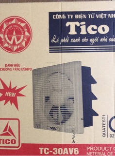 ( lỗ tường 35x35 cm) Quạt thông gió  Tico 30AV6.