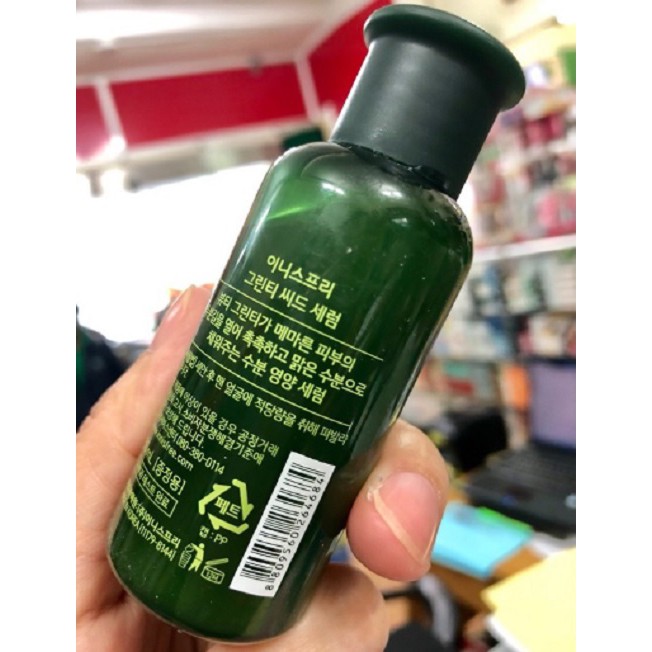 [SALE OFF] Sample Tinh Chất Dưỡng Hạt Trà Xanh Innisfree The Green Tea Seed Serum 30ml