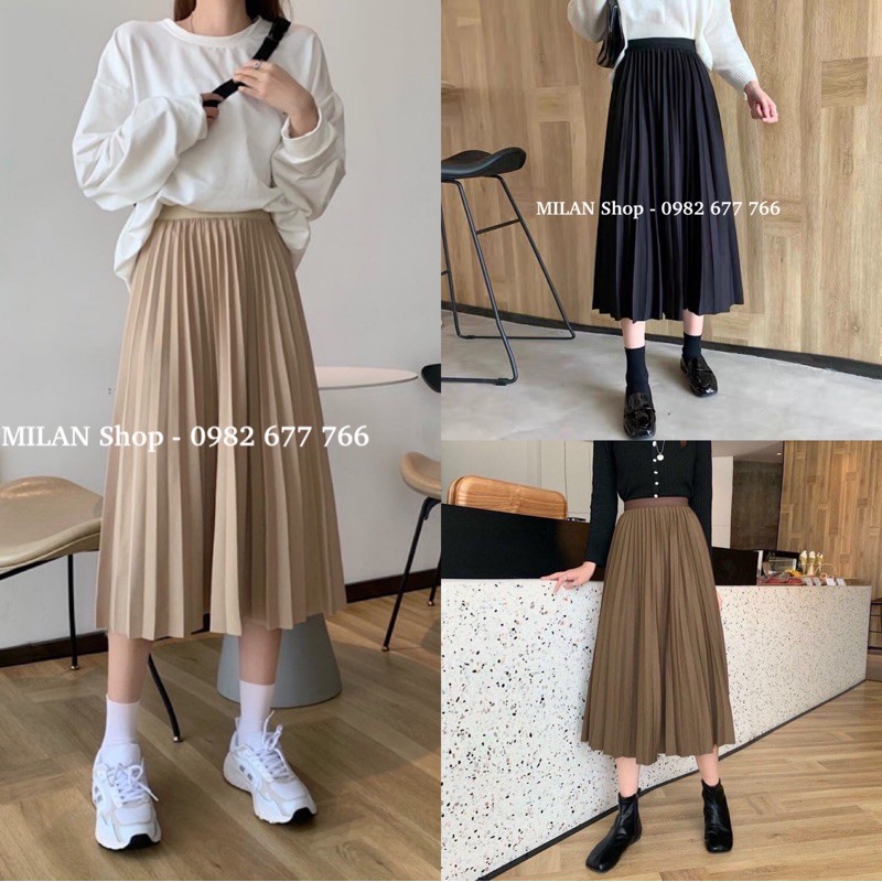 Chân váy xếp ly 2 kiểu nhiều màu | BigBuy360 - bigbuy360.vn