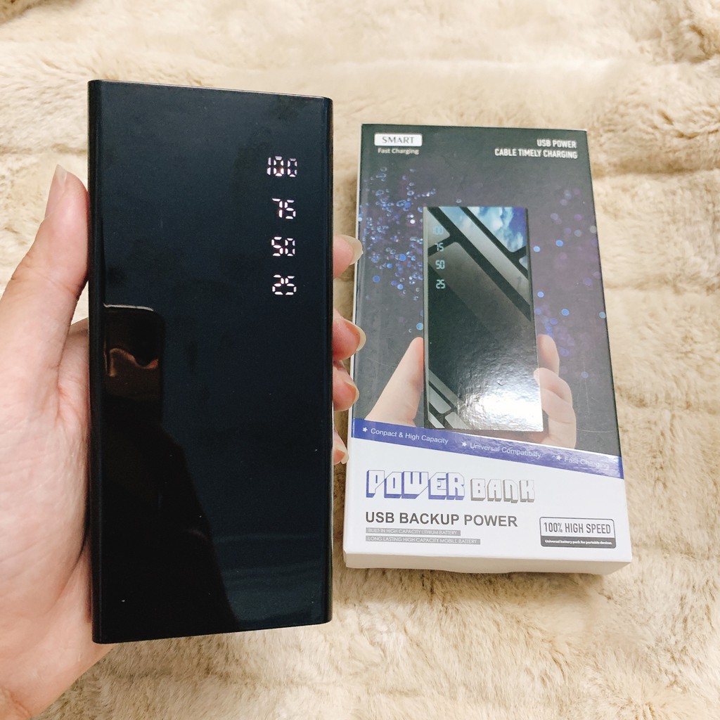 Sạc Dự Phòng 👑FREESHIP👑 10000mAh Mặt Kính 2.USB [𝐁𝐚́𝐧 𝐏𝐡𝐚́ 𝐆𝐢𝐚́ 𝐋𝐚̂́𝐲 𝟓𝐬𝐚𝐨] | BigBuy360 - bigbuy360.vn