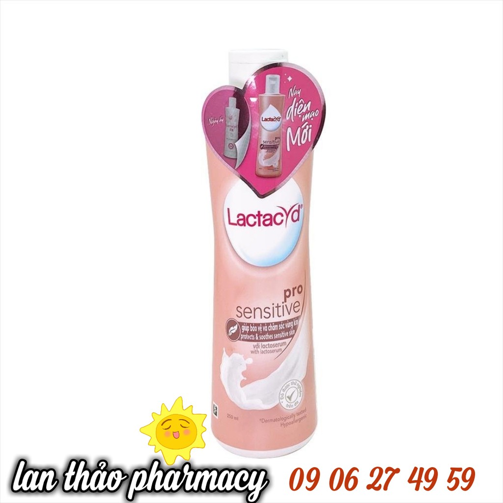 VỆ SINH PHỤ NỮ LACTACYD PRO SENSITIVE 250ML