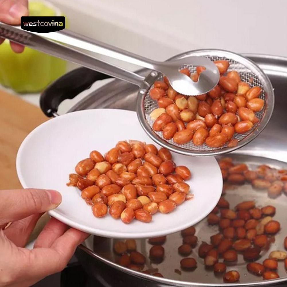 Kẹp thức ăn kiêm muỗng tiện lợi bằng thép không gỉ