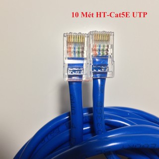 Dây mạng LAN 10 Mét HT-Cat5E UTP - Bấm sẵn 2 đầu