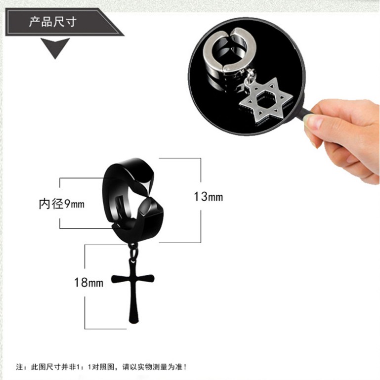 Khuyên Kẹp Tai Phong Cách Hip Hop Đường Phố Hàn Quốc Cá Tính