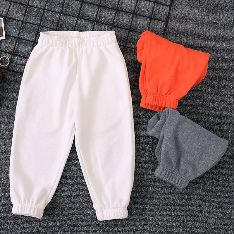 Quần Thể Thao Màu Trơn Chất Liệu cotton Thời Trang Cho Bé Trai