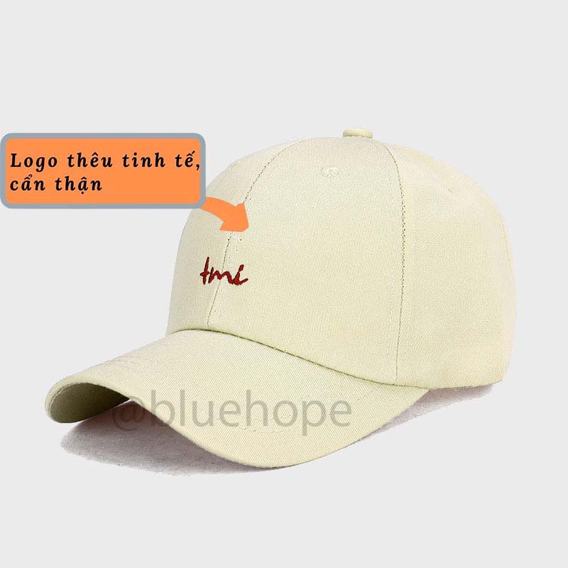 Mũ lưỡi trai nón kết nam nữ TMI Bluehope giá rẻ nhiều màu mẫu mới MN33