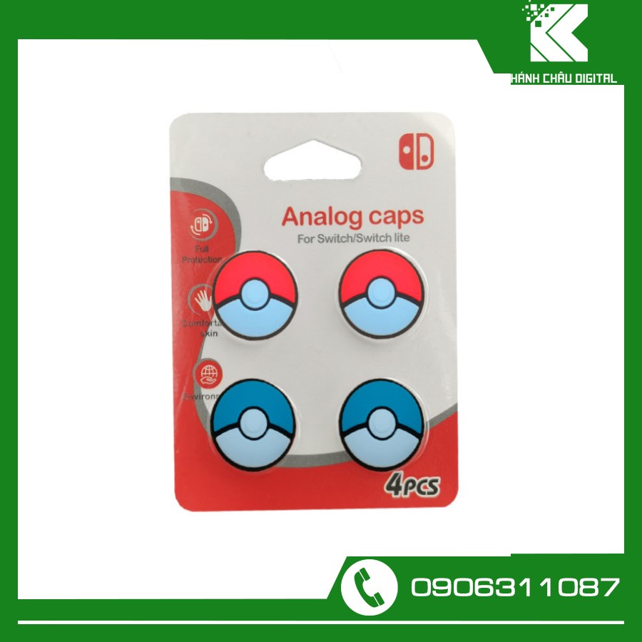 Núm Bọc Cần Analog Cho Joycon Và Tay Cầm Chơi Game - Phiên Bản Pokemon/Smash Bros