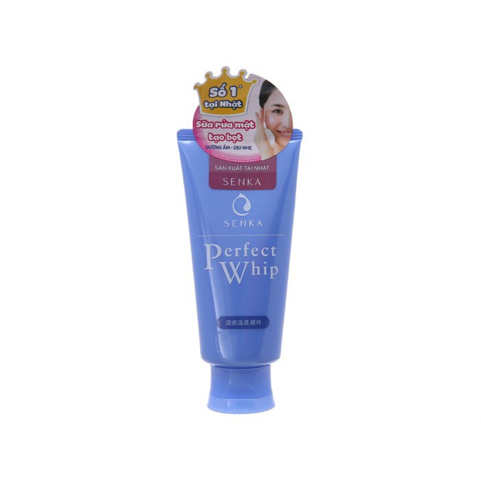 Sữa rửa mặt tạo bọt chiết xuất tơ tằm trắng Senka Perfect Whip 120g | BigBuy360 - bigbuy360.vn