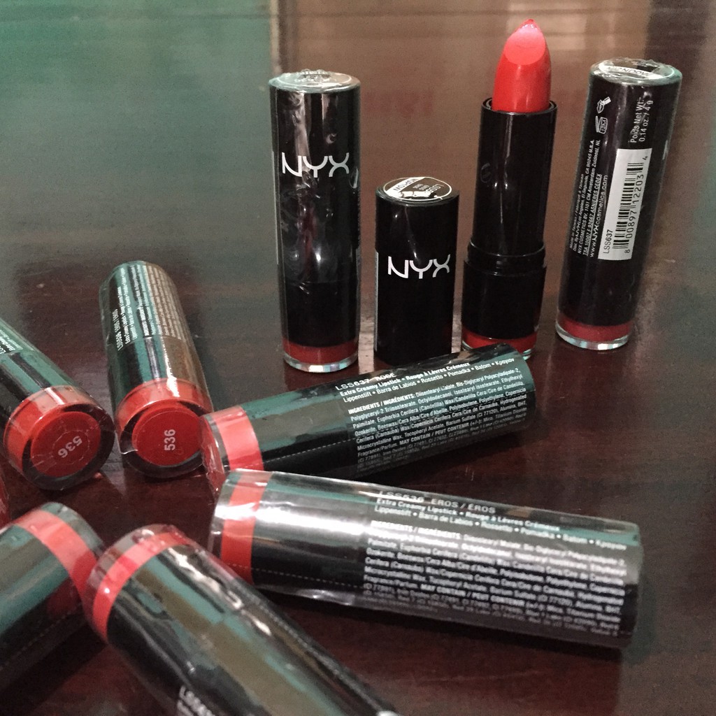 Son Môi Nhiều Dưỡng NYX Màu Hồng Đỏ Round Case Lipstick Lip Cream xách tay Mỹ