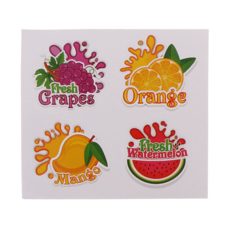 Sticker Dán Trang Trí Sổ Tay Chống Nước Hình Trái Cây Graffiti