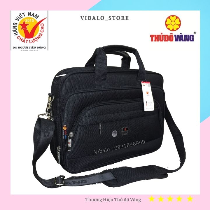 Túi Cặp Đựng Laptop Công Sở Túi Giáo Viên Nhiều Ngăn cao cấp có khóa đáy C195 Thủ Đô Vàng