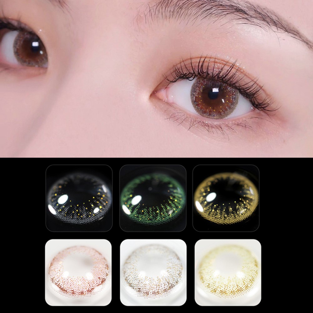 Simrises Colored 0 Degree Contact Lenses Unisex Party Eye Cosmetic Beauty Cosplay Makeup