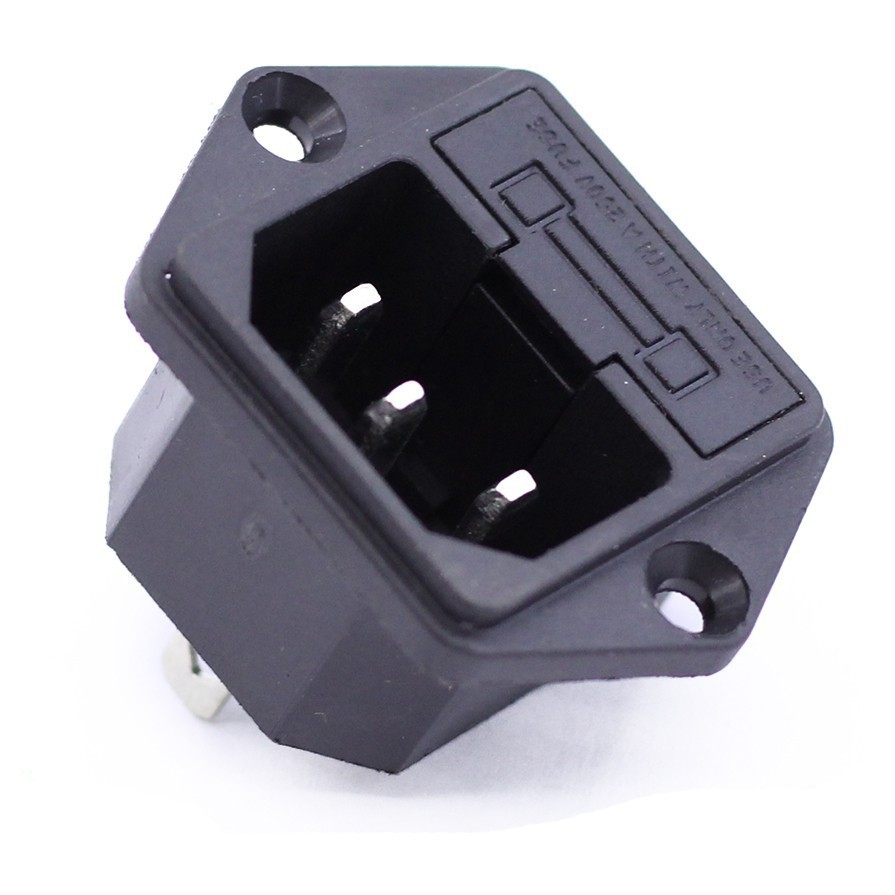 Ổ Cắm Âm 3 Chân 220VAC-10A - Có Cầu Chì / Nguồn Nồi Cơm Điện