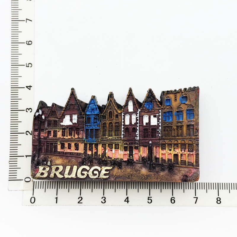 Belantourism Nam Châm Dán Tủ Lạnh Du Lịch Bằng resin Sơn Màu Thủ Công