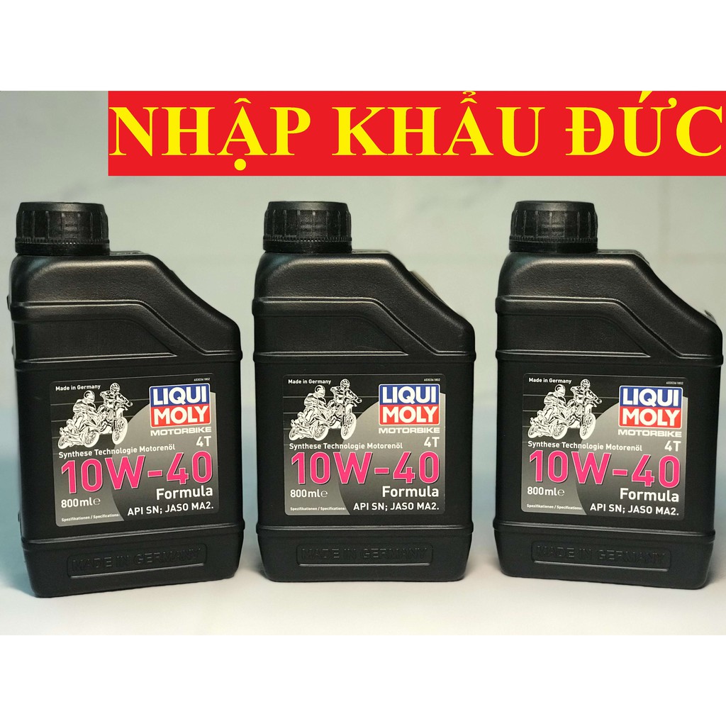 Nhớt Xe Tay Ga Xe Số LIQUI MOLY FORMULA 10w40 0.8L Nhập Khẩu Đức