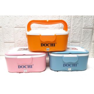[Tặng kèm túi xách da ] Hộp ủ cơm cắm điện, hâm nóng thức ăn Dochi