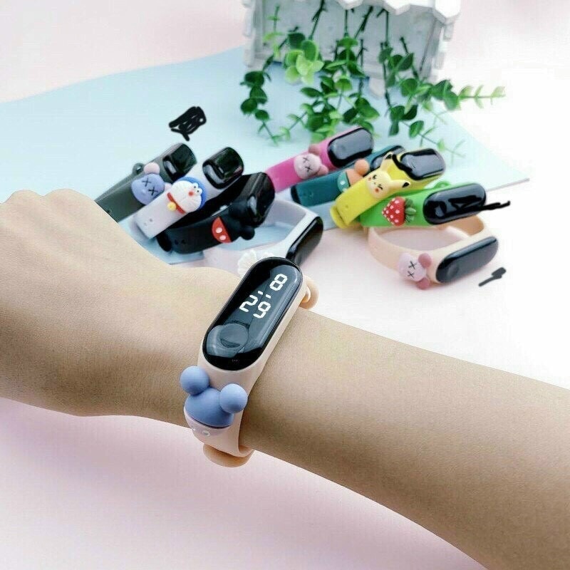 Dây Đeo Đồng Hồ 2022 Bằng Silicon Họa Tiết Hoạt Hình Đáng Yêu Cho Mi Band 7 3 4 5 6 Xiaomi band3 Band45 band6