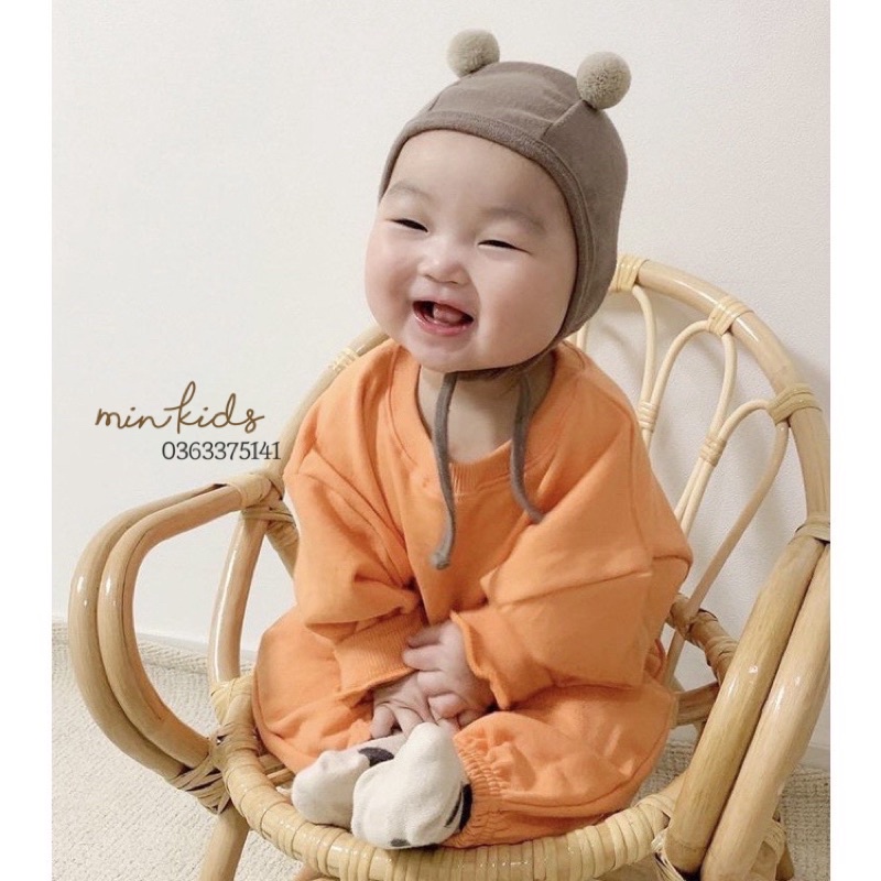 Mũ cục bông cho bé (0-12m)