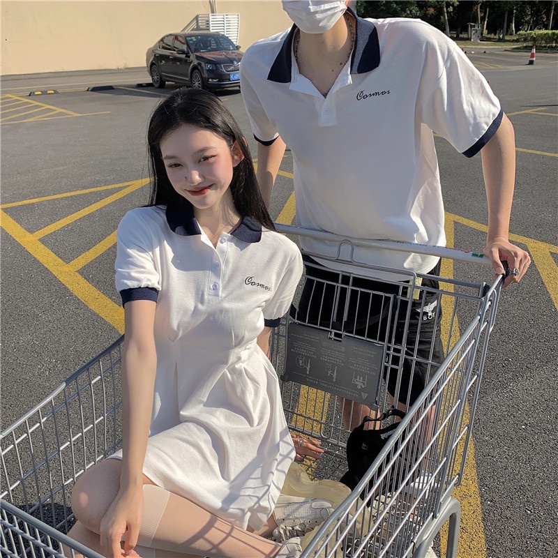 Váy Polo Thun Cosmos Thể Thao PEONYB Nữ [FREESHIP] Đầm mini đuôi cá dáng ngắn body eo tenis năng động cá tính Ulzzang