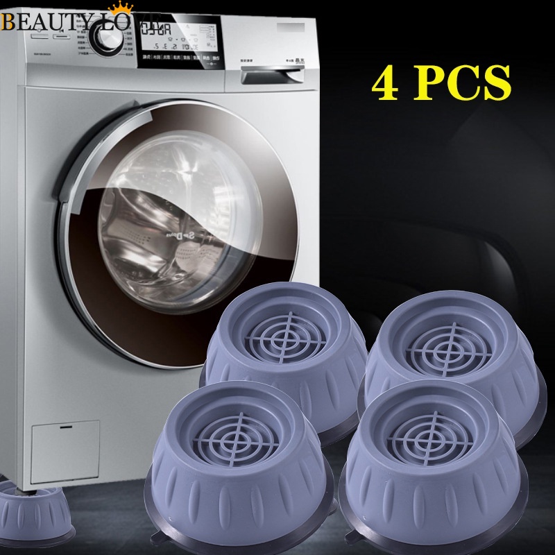 Bộ 4 Miếng Đệm Cao Su Cố Định Chân Máy Giặt / Tủ Lạnh Chống Sốc / Chống Trượt