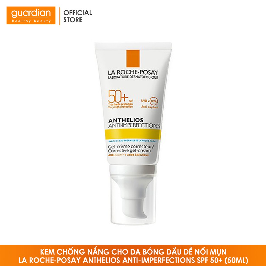 Kem chống nắng cho da bóng dầu dễ nổi mụn La Roche-Posay Anthelios Anti-Imperfections SPF 50+ (50ml) | BigBuy360 - bigbuy360.vn
