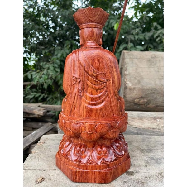 Tượng địa tạng vương bồ tát gỗ hương cao 30cm