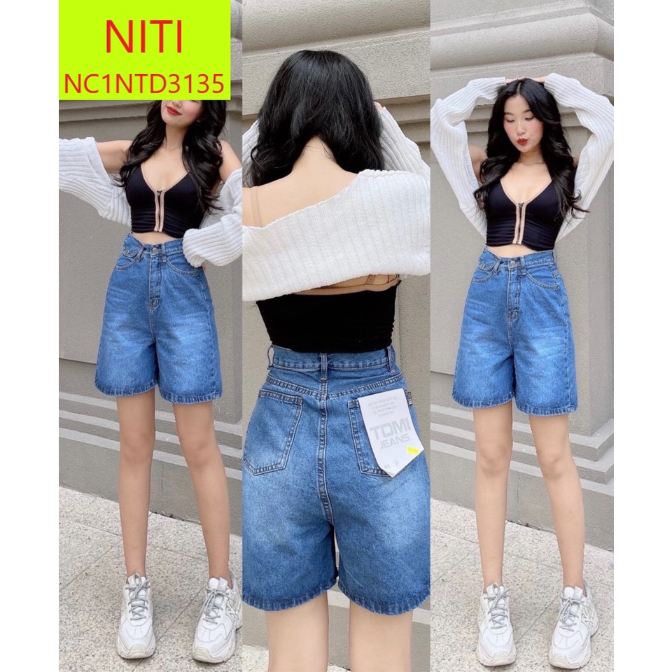 [ ÁNH XẠ ] QUẦN JEANS NGỐ LỬNG NỮ LƯNG CAO LAI CUỐN TÚI NẮP MÀU XANH ĐẬM FORM RỘNG MÁT MẺ CAO CẤP NITI KÈM ẢNH THẬT HOT