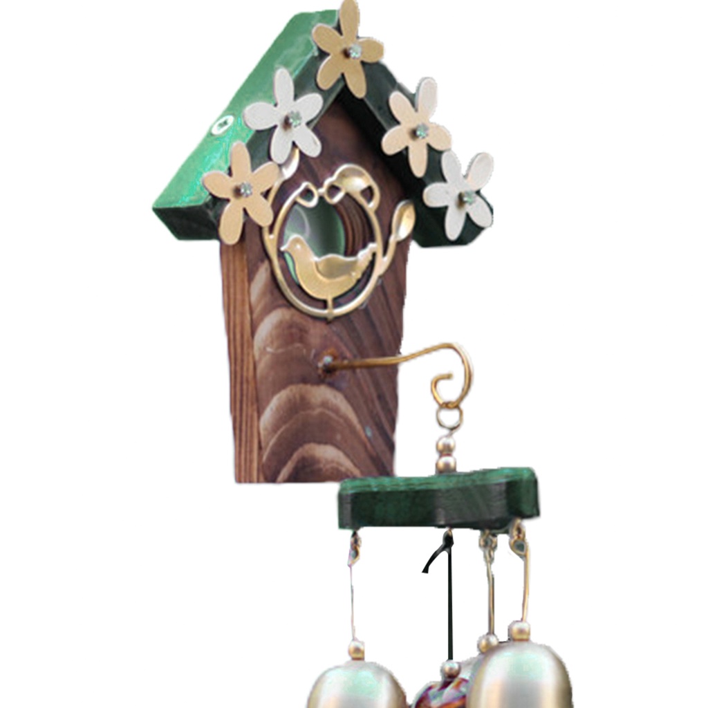 Chuông gió bằng đồng trang trí 3 quả chuông phong cách cổ điển độc đáo trang trí nội thất