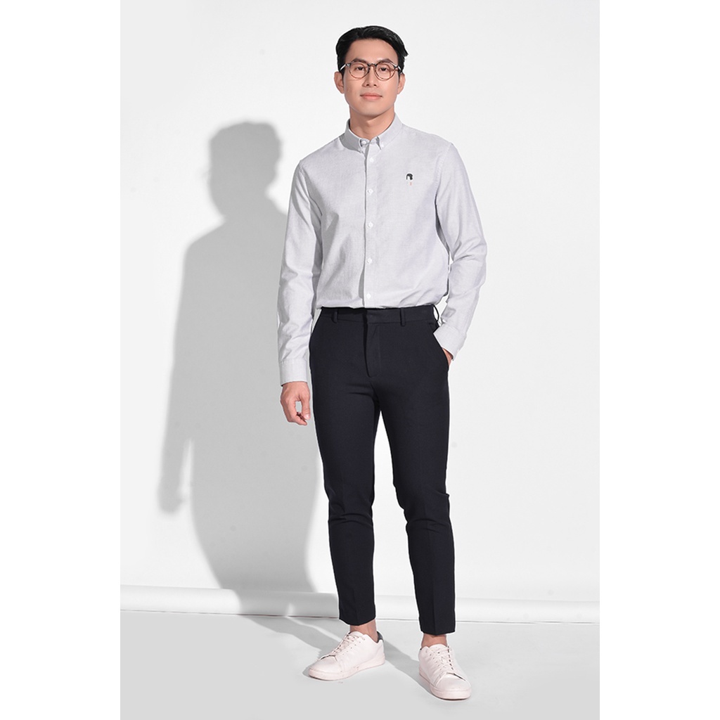 Áo Sơ Mi Nam Tay Dài Cổ Cài Nút Form Fitted - Routine 10S20SHL018