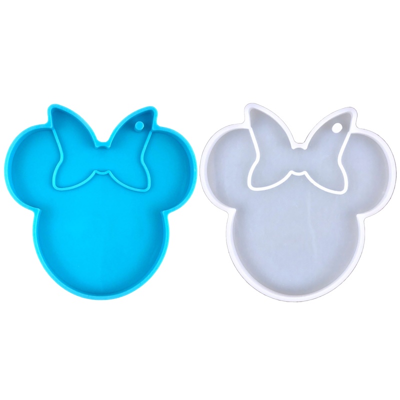 Khuôn Làm Móc Khóa Hình Bướm Có Lỗ Treo DIY