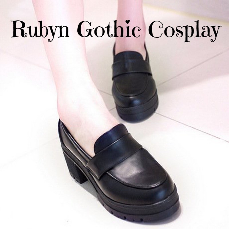 [CÓ SẴN]  Giày cosplay học sinh Nhật Bản đế cao 7,5cm.