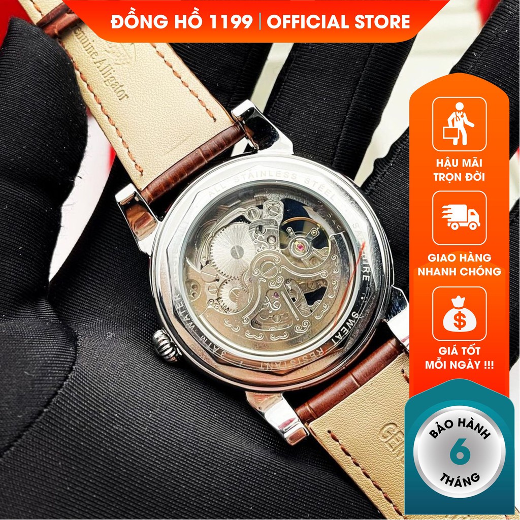 [QUÀ TẶNG] Đồng hồ cơ - Đồng Hồ Dây Da Nam Bling Sang Trọng Lịch Lãm Bản Cập Nhật Mới Nhất 43518.DS - 1199 Watches | BigBuy360 - bigbuy360.vn