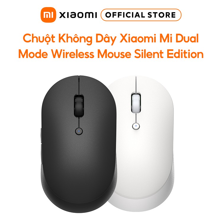 Chuột Không Dây XIAOMI Mi Dual Mode Wireless Mouse Silent Edition WXSMSBMW02 93Gr - Hàng chính hãng - Bảo hành 12 tháng