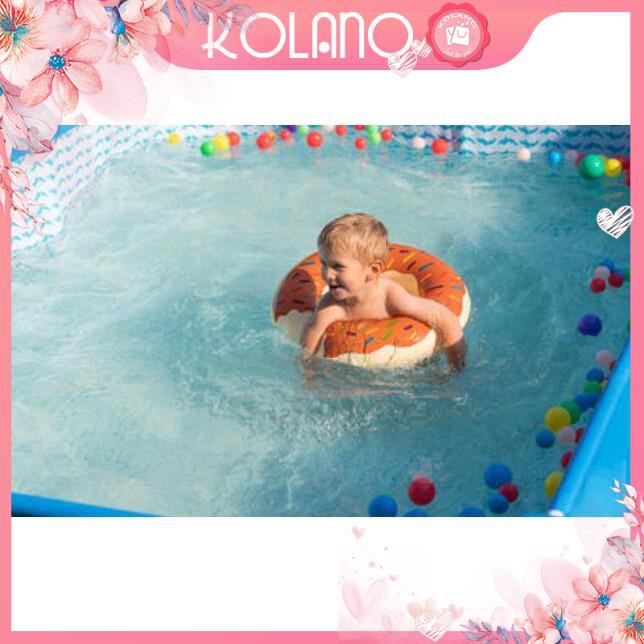 Phao bơi cho bé KOLANO size 60 cm tập bơi cho trẻ em hình bánh vòng Donut dễ thương SS-001301