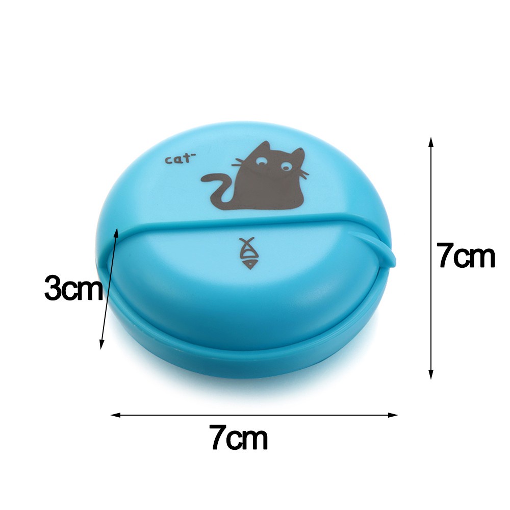 Hộp tròn đựng bảo vệ dây cáp/tai nghe/trang sức bằng abs cứng dạng xoay tiện lợi