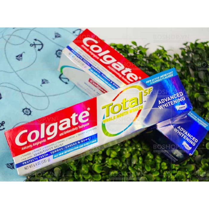 Kem đánh răng Colgate Total Advanced Whitening của Mỹ.