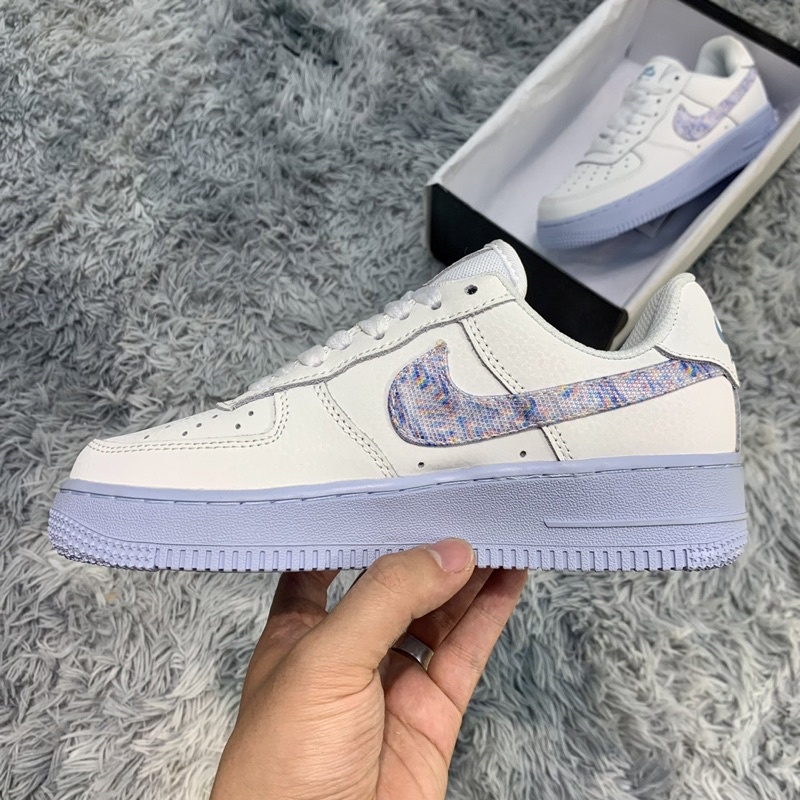 Giầy AF1 Trắng Đế Xanh Hàng Cao Cấp  Giày Thể Thao Nữ Tăng Chiều Cao