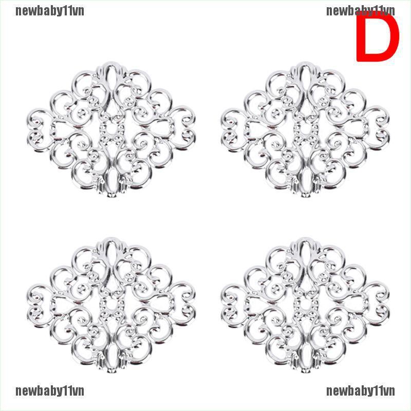 Bộ 100 Phụ Kiện Hoa Nối Bằng Kim Loại Dùng Làm Trang Sức DIY