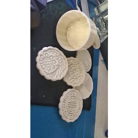 Khuôn bánh trung thu 6 mặt hoa