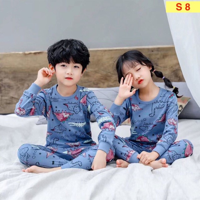 SALE !!! Hàng Xuất Hàn - [Mẫu mới 2019_Bé Gái] Bộ Đồ Cotton Thu Đông Xuất Hàn Cho Bé Gái