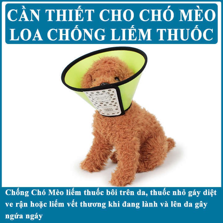 Loa Chống Liếm Bằng Nhựa An Toàn Cho Chó Mèo