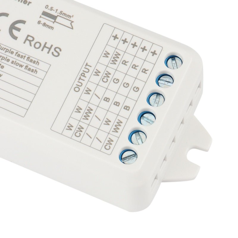 Bộ Điều Khiển Dây Đèn LED 5 Trong 1 RGBW RGBWW RGBCCT 2.4G RF 12-24V WT5