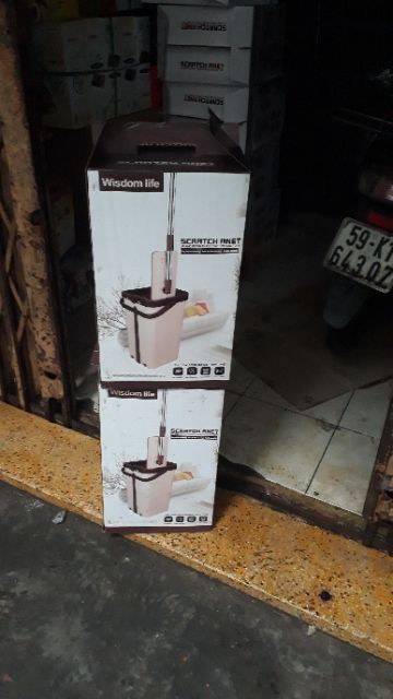 BỘ CÂY LAU NHÀ THÔNG MINH4 TRONG 1 MẨU MỚI  NHẤT