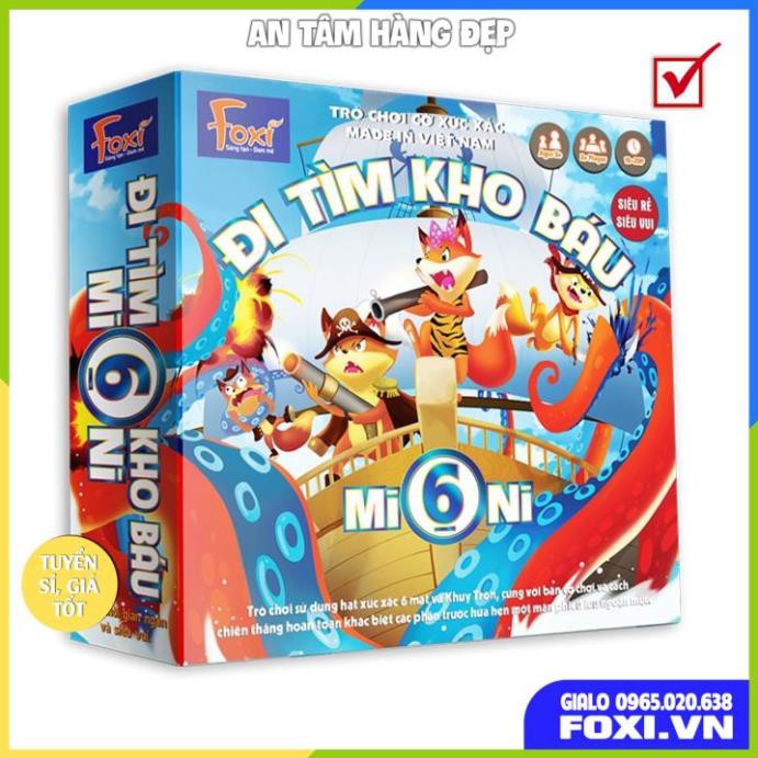 Board game-Đi tìm kho báu Mini 6 Foxi-phát triển tư duy toàn diện-kỹ năng quản trị và logic