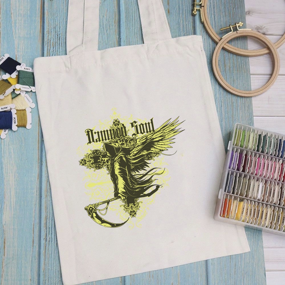 Túi vải túi Tote ART WORK PRO - Mẫu 11 vải canvas dày đẹp cho nữ có khóa miệng đi học đi chơi. In hình theo yêu cầu